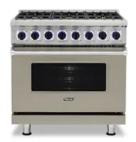 Viking - 36"W./24"D. Dual Fuel Sealed Burner Range-6 Burners-Nantucket - Nantucket - Front_Zoom