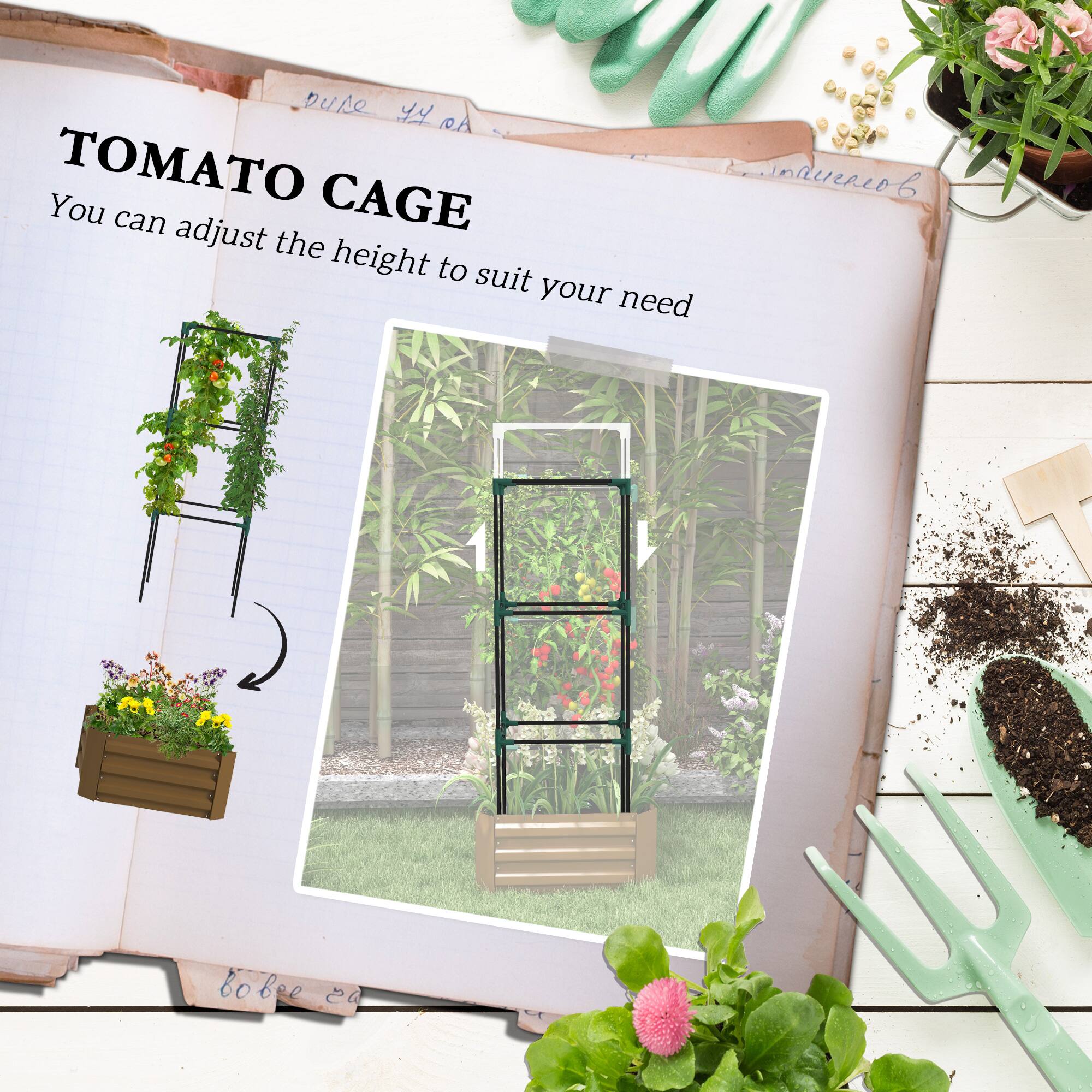 TOMATO CAGE
You can adjust the height to suit your need