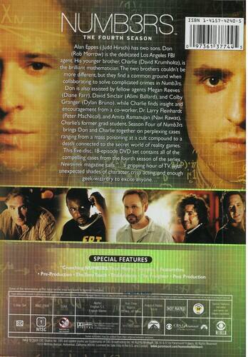 Alt View 1. Numbers - Numbers: The Complete Fourth Season   - DVD.