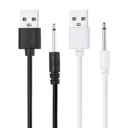 Unique Bargains - USB to DC Charging Cable, 2.6ft, 5V 1A, 2pcs - Ideal for Routers, Speakers, Cameras, and Other 5V Devices - Black/White