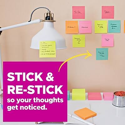 STICK & RE-STICK  
so your thoughts get noticed.