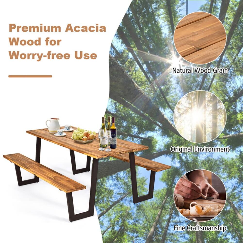 Premium Acacia Wood for Worry-free Use  
Natural Wood Grain  
Original Environment  
Fine Craftsmanship