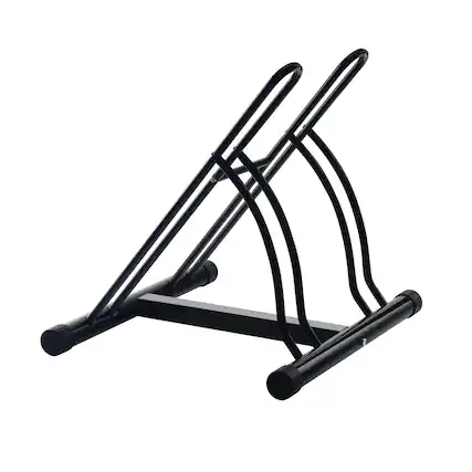 Front. RAD Cycle - Indoor/Outdoor Bike Rack for 2 Bicycles - Black.