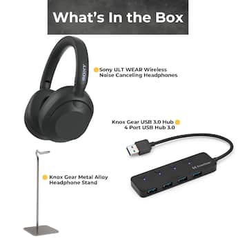 Sony WHULT900N/B ULT Noise Cancelling Headphones with Headphone Sony WHULT900N/B ULT Noise Cancelling Headphones with Headphone