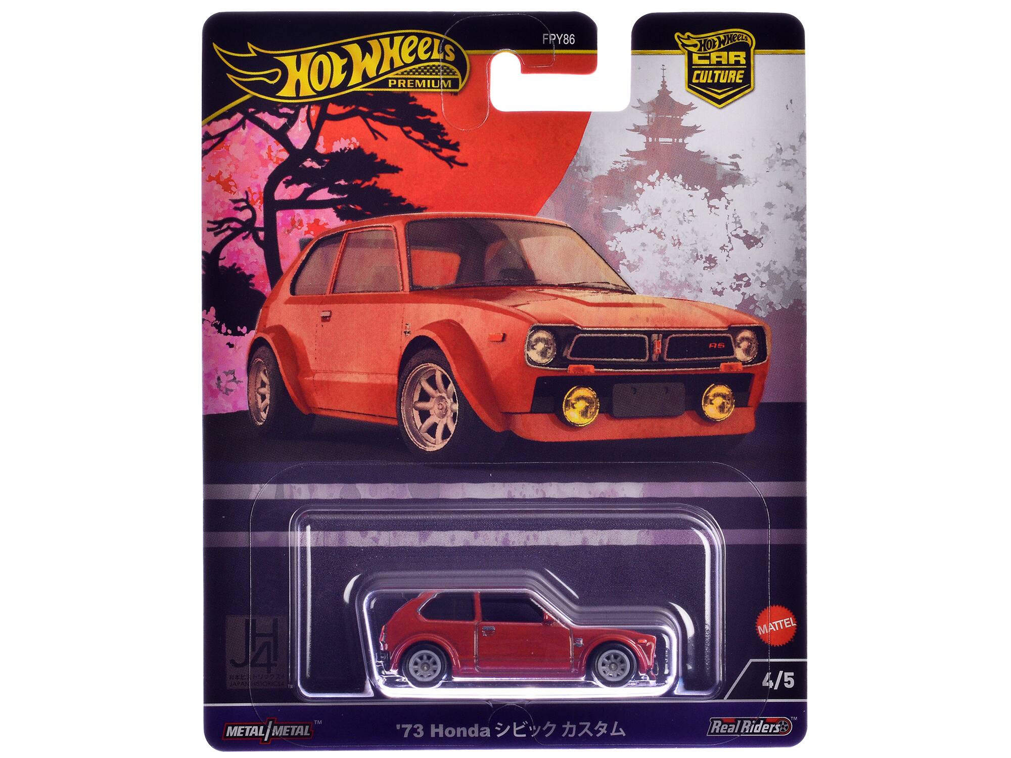 Hot Wheels Premium FRY86 Hot Wheels Car Culture HD J4 JAPAN Mattel 4/5 FM Metal Metal '73 Honda to Real Riders