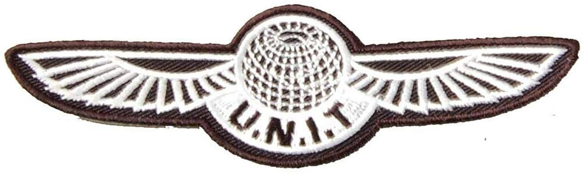 Front. Olde Scotland Yard - U.N.I.T. Embroidered Patch - Brown.