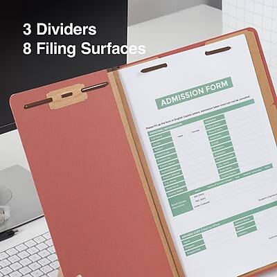 3 Dividers  
8 Filing Surfaces  

ADMISSION FORM