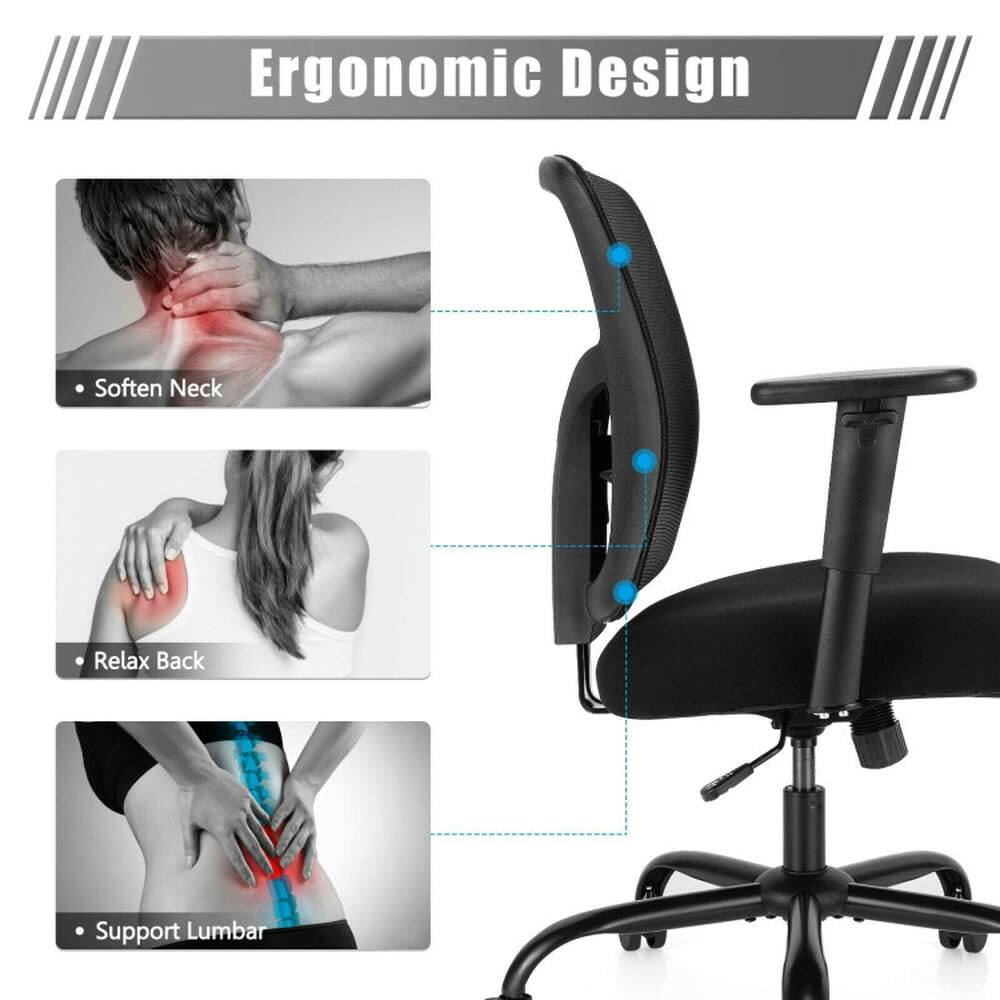 Ergonomic Design

- Soften Neck
- Relax Back
- Support Lumbar