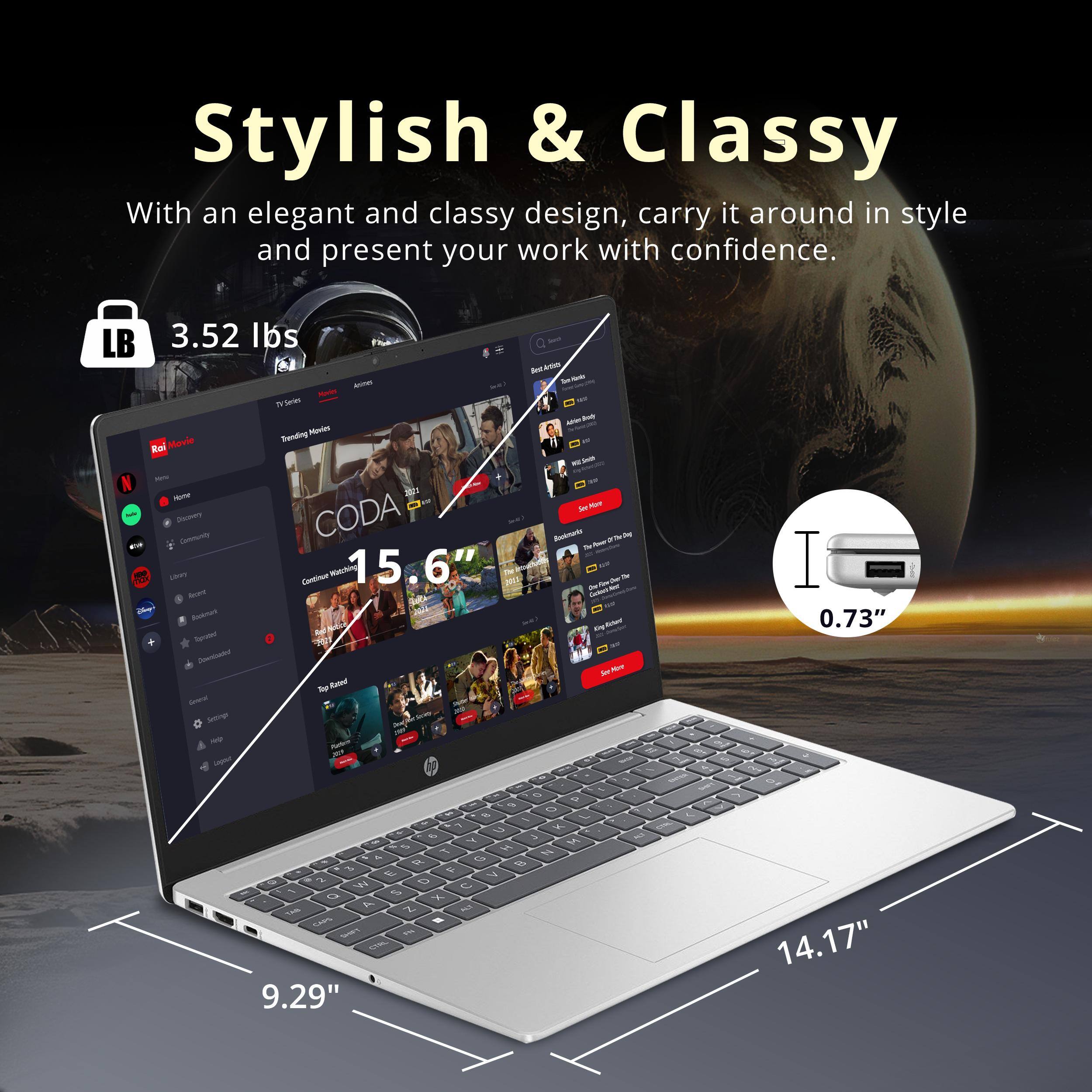 Stylish & Classy

With an elegant and classy design, carry it around in style and present your work with confidence.

LB 3.52 lbs

15.6"

9.29"

14.17"

0.73"
