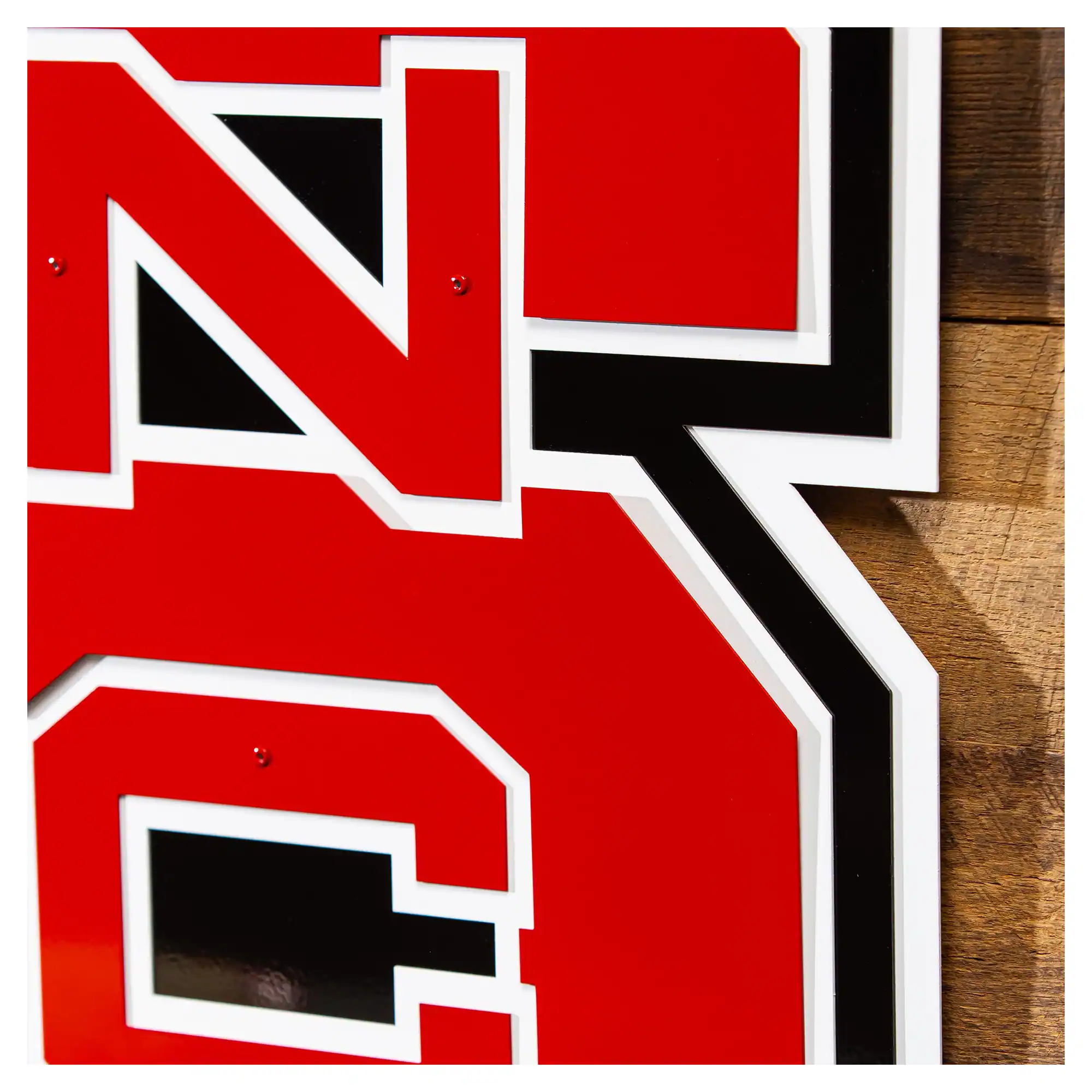 Alt View 2. Evergreen Enterprises - NC State Wolfpack 23" Layered Metal Wall Art Sign - Multicolor.