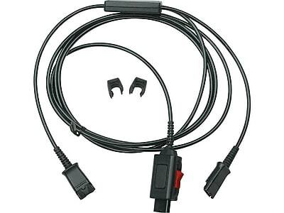 Front. Plantronics - Trainer Cord Adapter Cable - Black.