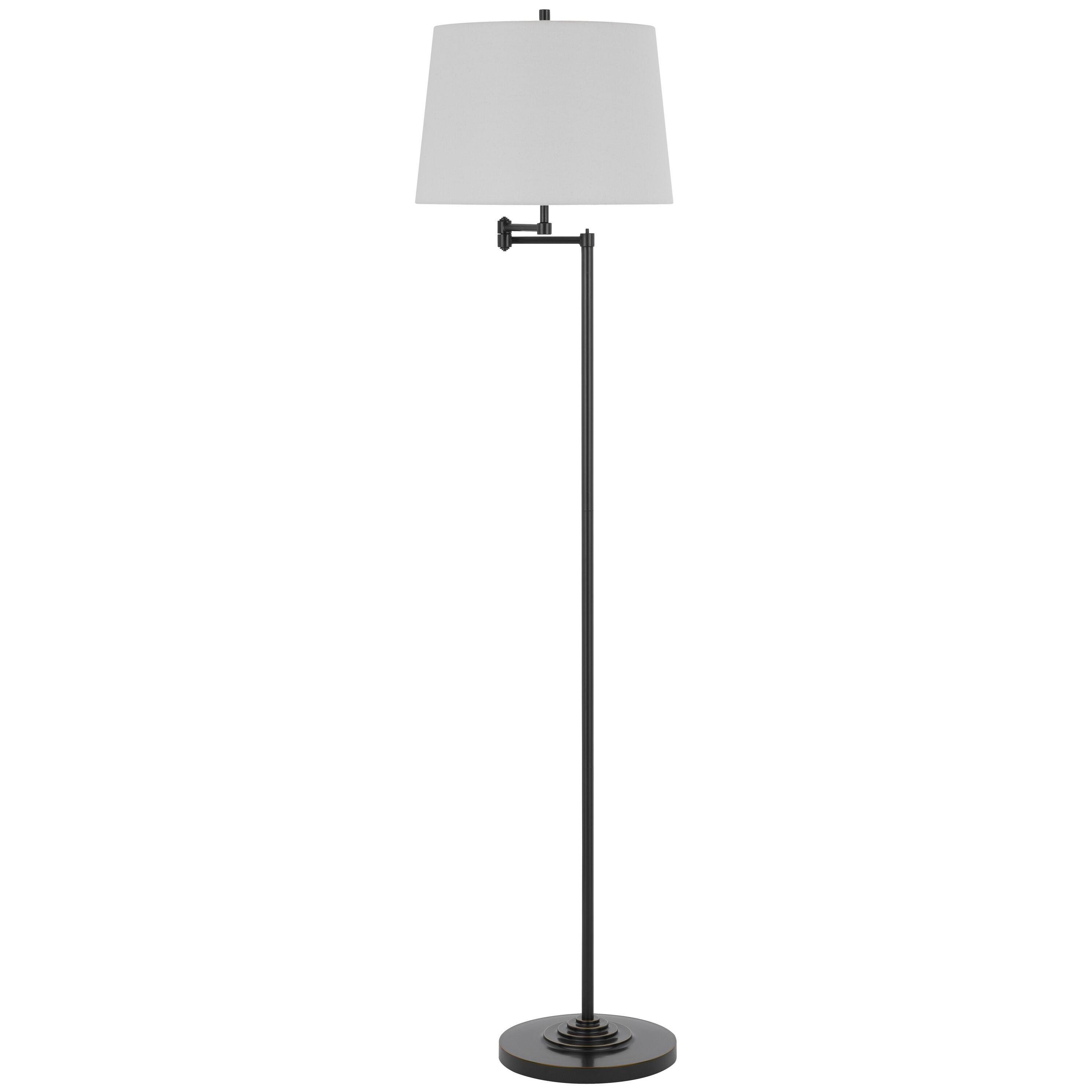 Angle. Manhattan Lane - Tomi 63 Inch Floor Lamp, Double Swing Arm, Metal, Shade.