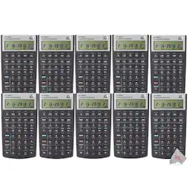 Ten HP 10bII+ Financial Calculator - Black