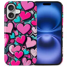 Candy Heart Stack for iPhone 16