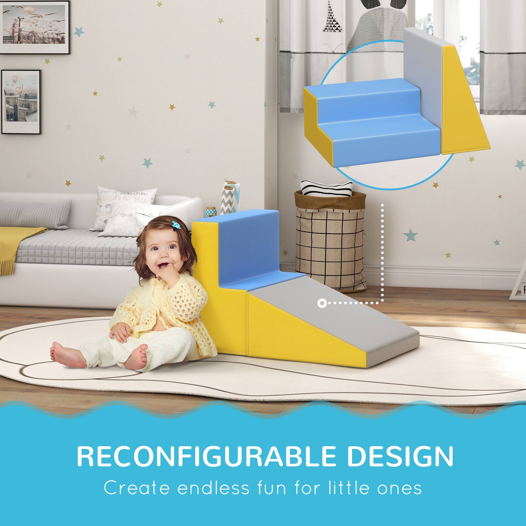 RECONFIGURABLE DESIGN  
Create endless fun for little ones