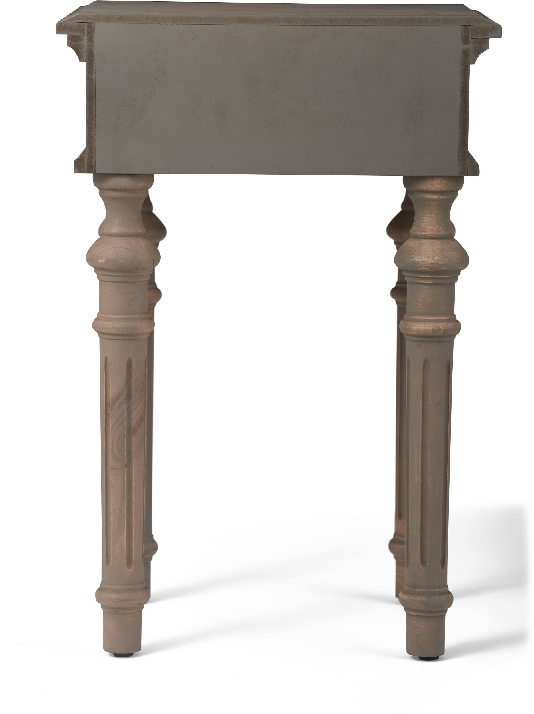 Alt View 14. Finch - Cassatt 1 Drawer Side Table - Gray.