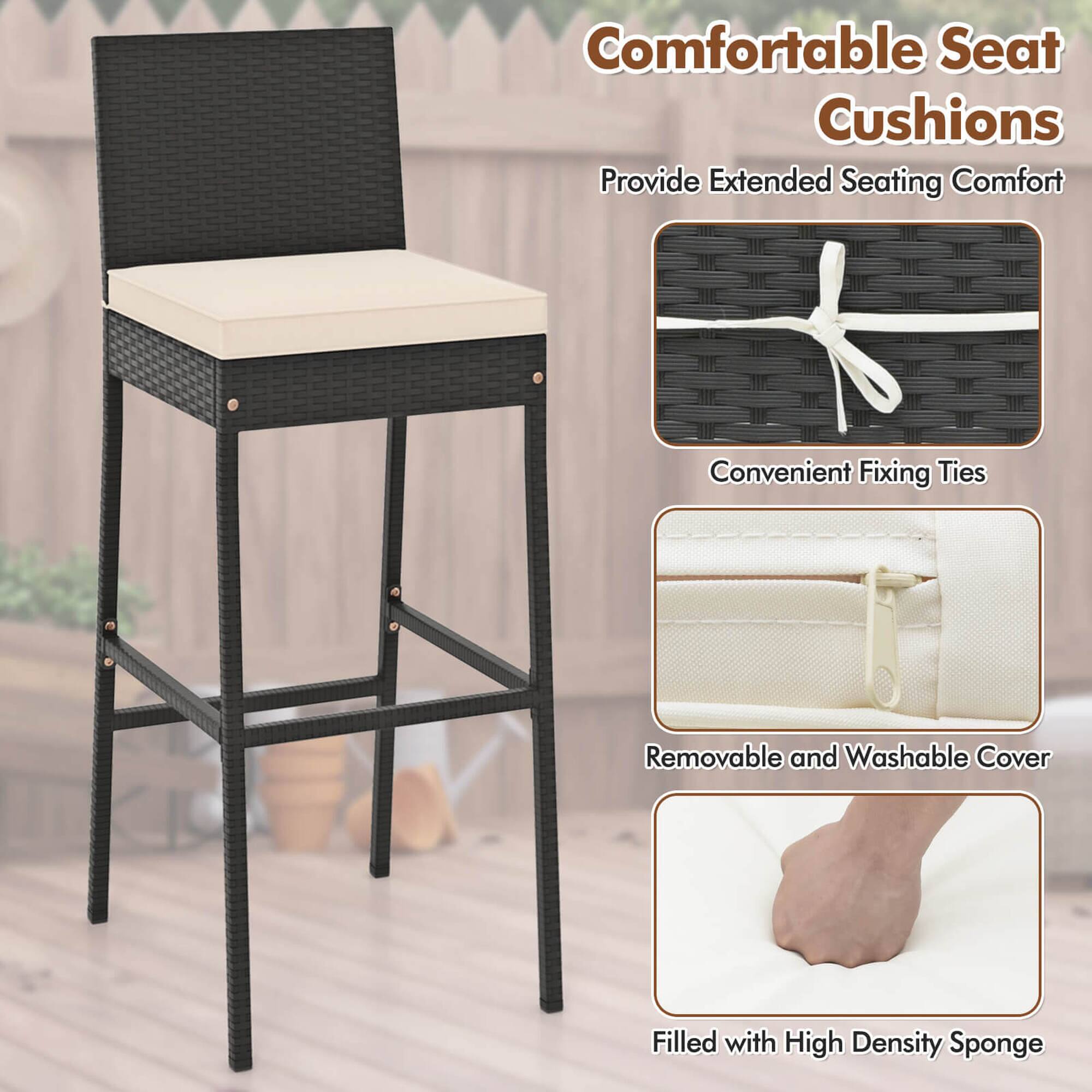 amazon bar stool cushions rectangle