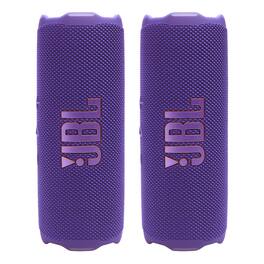 JBL - Flip 7 Waterproof Portable Speaker Bundle - Pair - Purple