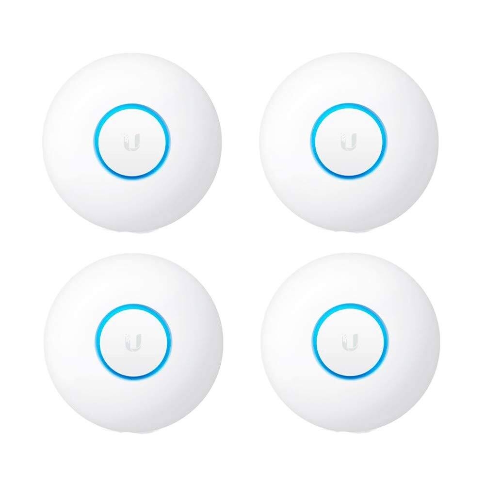 Front. Ubiquiti Networks - UniFi nanoHD UAP-nanoHD-US Compact Dual Band Wave2 Enterprise Wi-Fi 4x4 MIMO 1730 Mbps (4-Pack) - White.