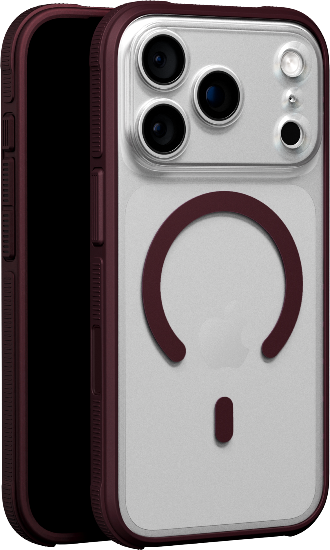 Alt View 4. dbrand - Ghost Case with MagSafe for Apple iPhone 18 Pro Max / iPhone 17 Pro Max - Burgundy.