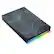 Left. Seagate - Star Wars SE Beskar Ingot Drive FireCuda 2TB External USB 3.2 Gen 1 Hard Drive with RGB LED Lighting - Gray.