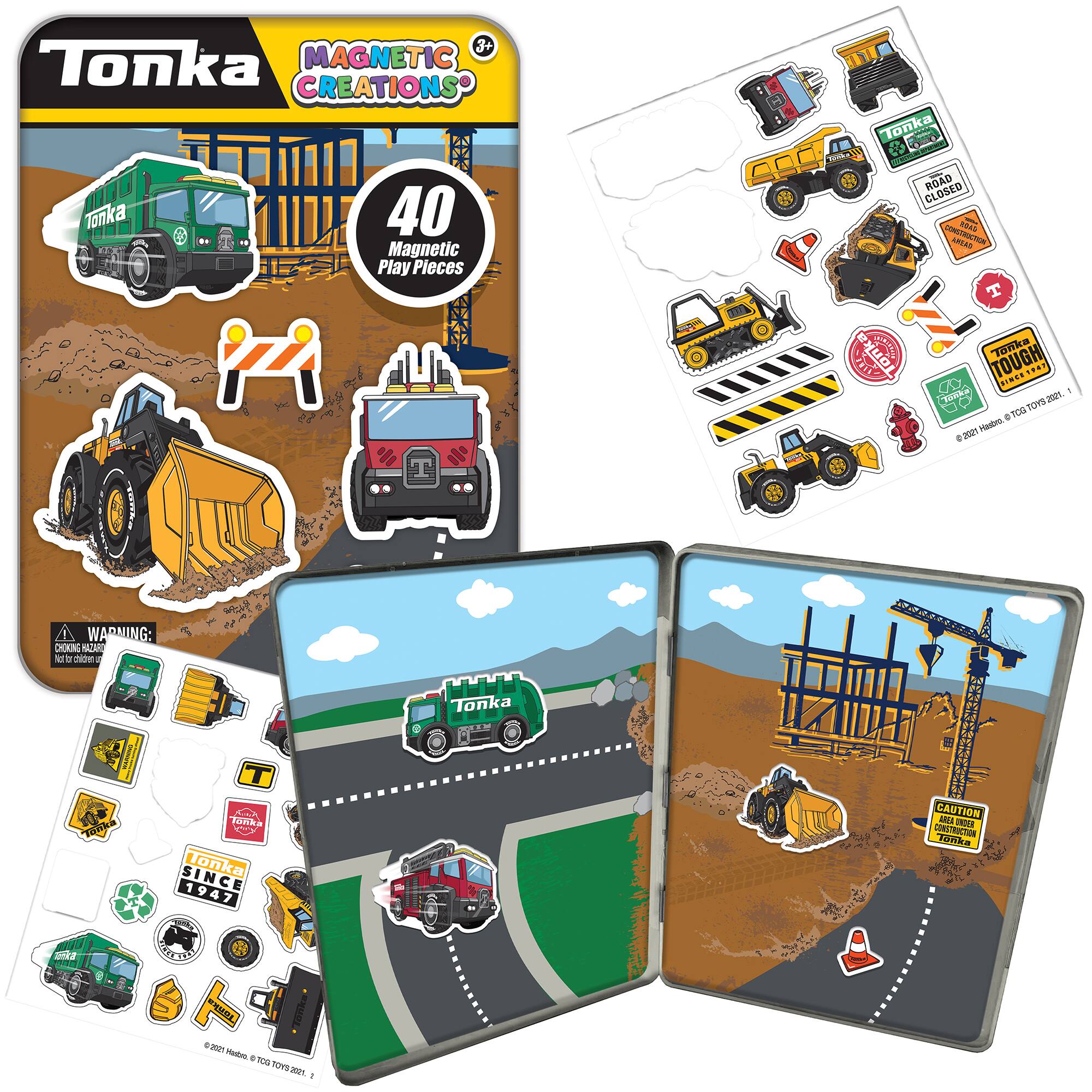 Group: Tonka Magnetic Creations

Corrected text: Tonka 40 Magnetic Play Pieces

Tonka Road Closed Sign

Tonka Tough Truck

Tonka Since 1947

Caution Construction Area

Tonka Magnetic Creations

Tonka 40 Magnetic Play Pieces

Tonka Road Closed Sign

Tonka Tough Truck

Tonka Since 1947

Caution Construction Area