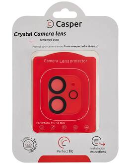 Casper - Camera Lens Protector Compatible For iPhone 11 / 12 Mini - Crystal Full Cover - Clear/Transparent