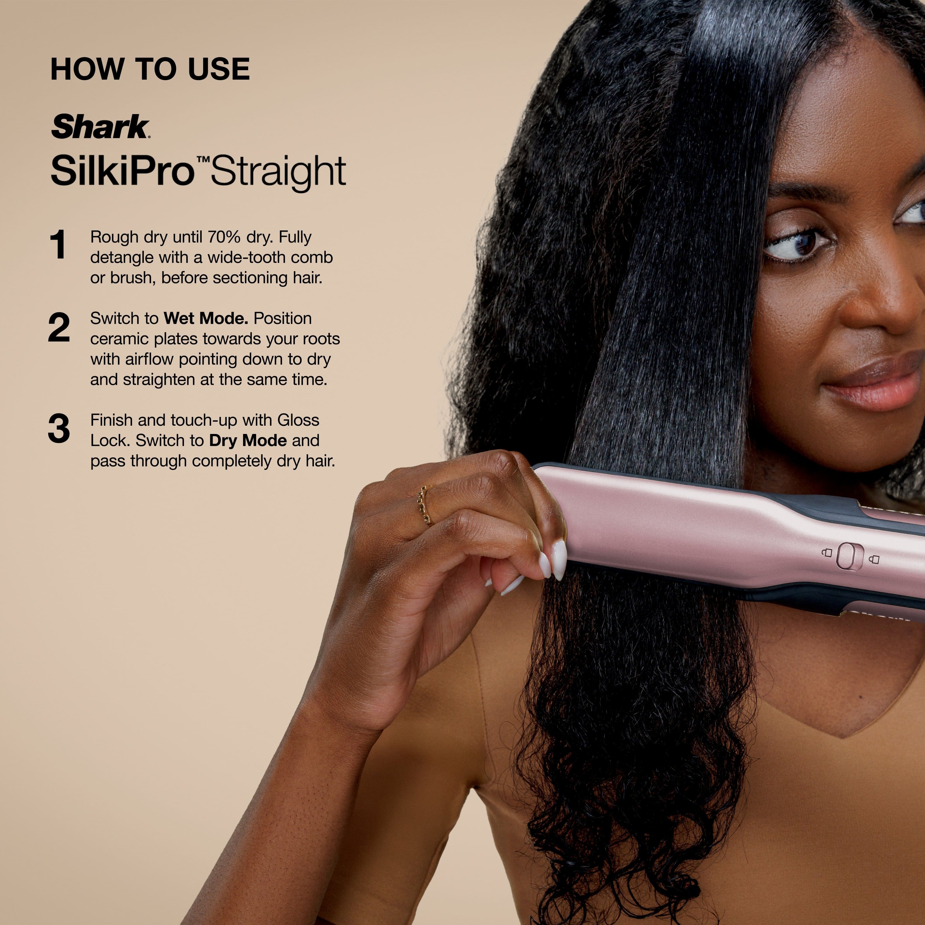 Shark Glam Ceramic & Powerful Air Styling & Hair Dryer System, For
