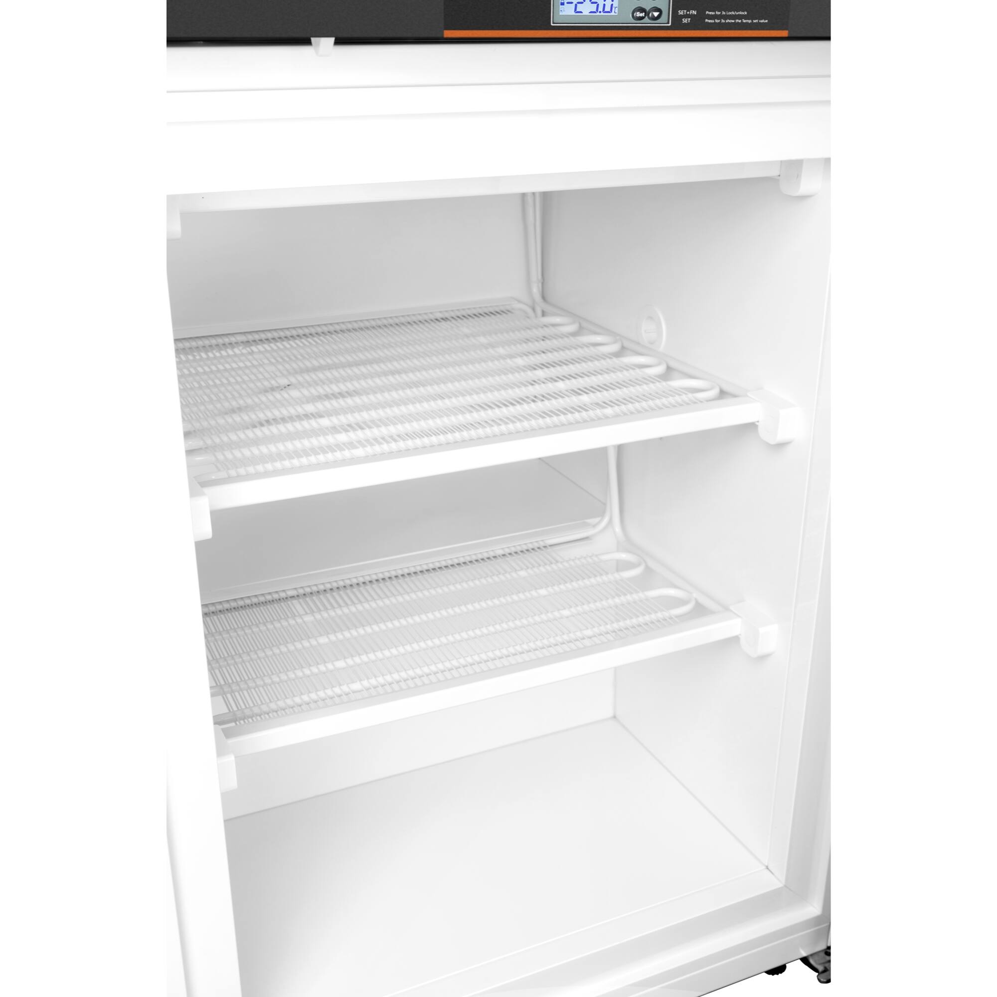 Alt View 4. Koolmore - 24 in. -25 C Undercounter Medical Freezer For Pharmacy With Dynamic Freeze, LED Display, Multi-Level Emergency Alarms - Stainless steel.