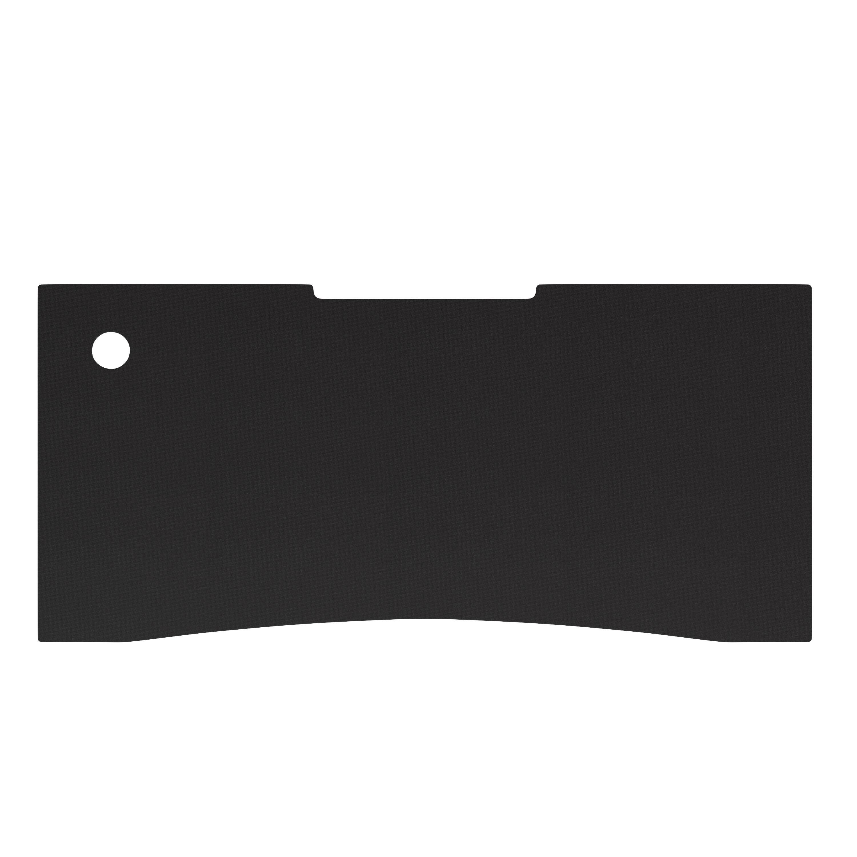 Alt View 9. Emma + Oliver - Tyr Mega Size PC Gaming Mouse Pad with Micro Weave Cloth Surface, Anti-Slip Rubber Backing and Cable Management - Black.