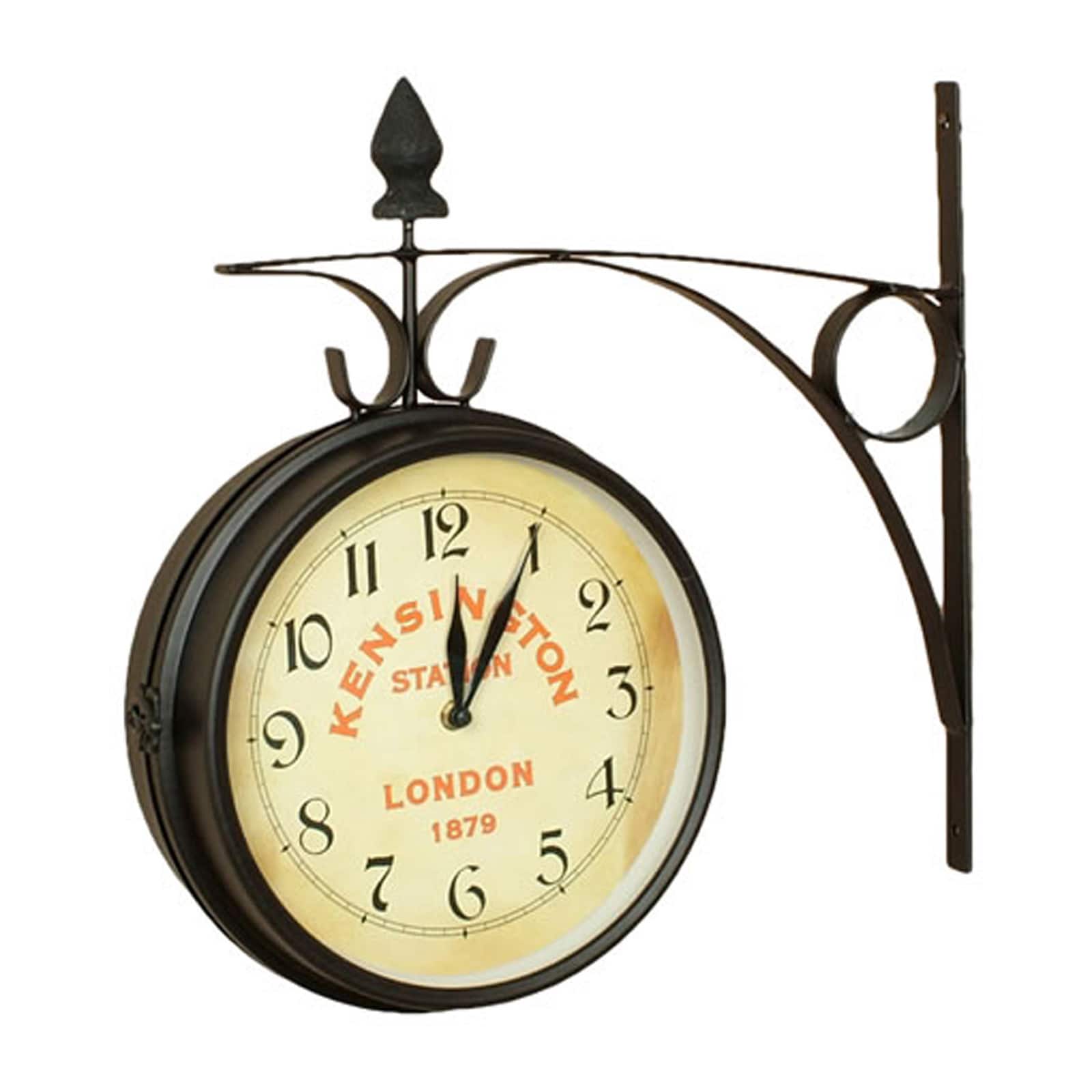Nostalgia - Kensington Station Double Side clock (Large) - Brown price history on PriceWatchPro