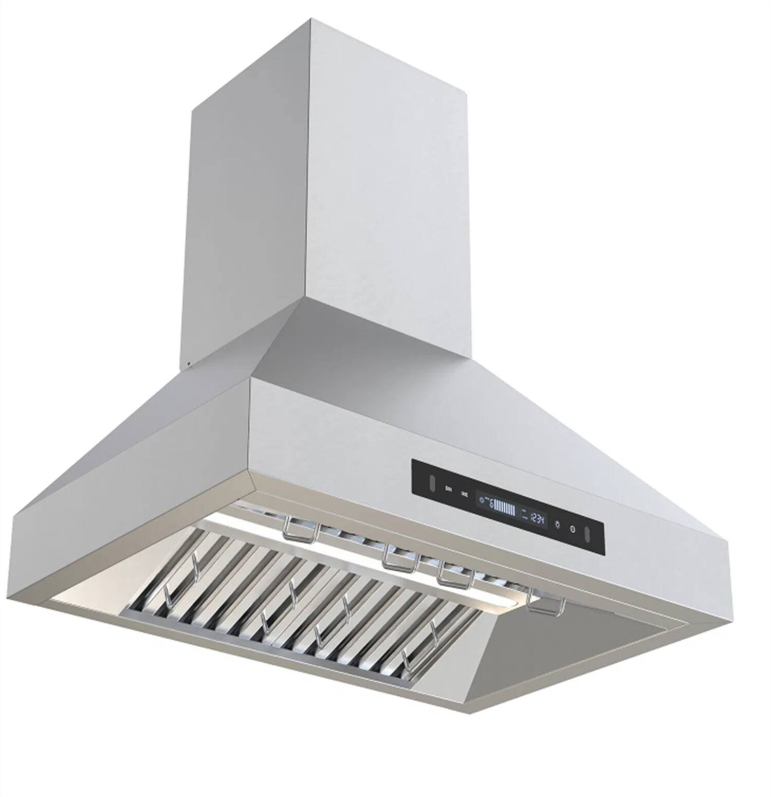 Lycvki - 29 inches - Convertible - Wall Range Hood - Stainless Steel