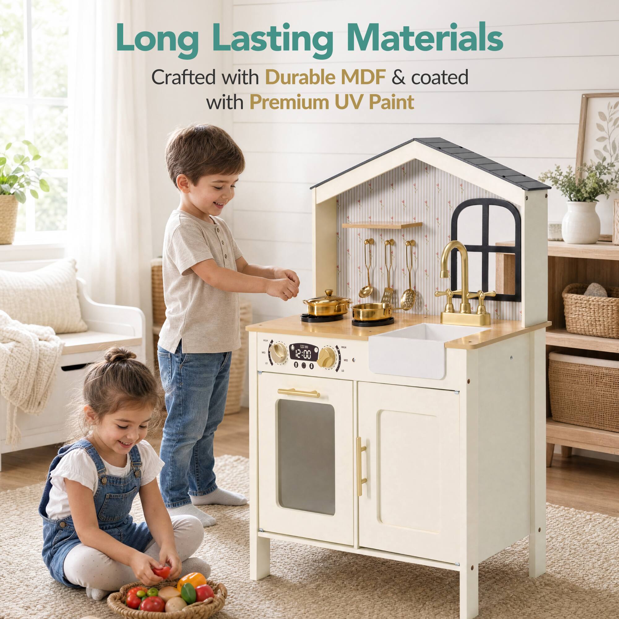 Long Lasting Materials  
Crafted with Durable MDF & coated with Premium UV Paint