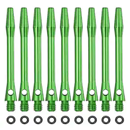Unique Bargains - Dart Shafts for Steel Tip, Medium 2BA Thread Aluminum Shaft Set, 45mm & 39 Set - Fits Darts Training/Sharpener - Green