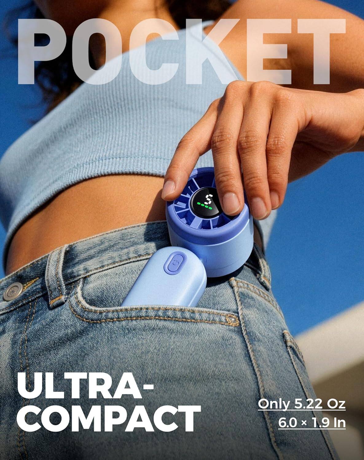 POCKET = ULTRA-COMPACT  
Only 5.22 Oz  
6.0 x 1.9 In