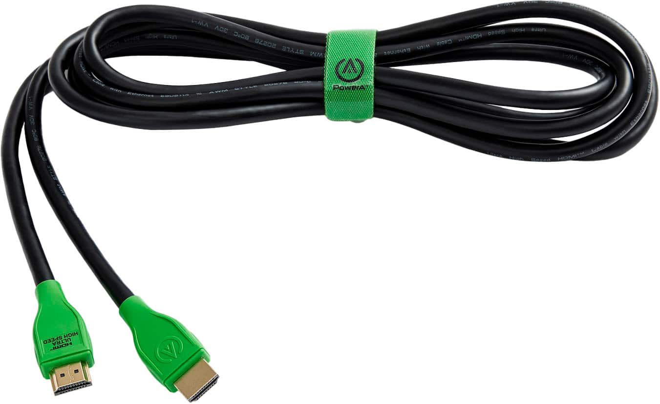 PowerA - Ultra High Speed HDMI 2.1 Cable - Black - Front_Zoom