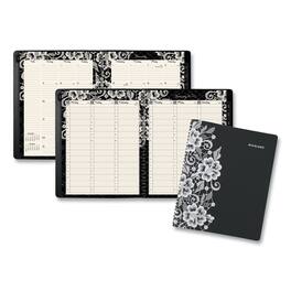 AT-A-GLANCE - Lacey Weekly Block Format Professional Appointment Book Lacey Artwork 11 x 8.5 Black White 13 Month Jan 2026 to Jan 2027