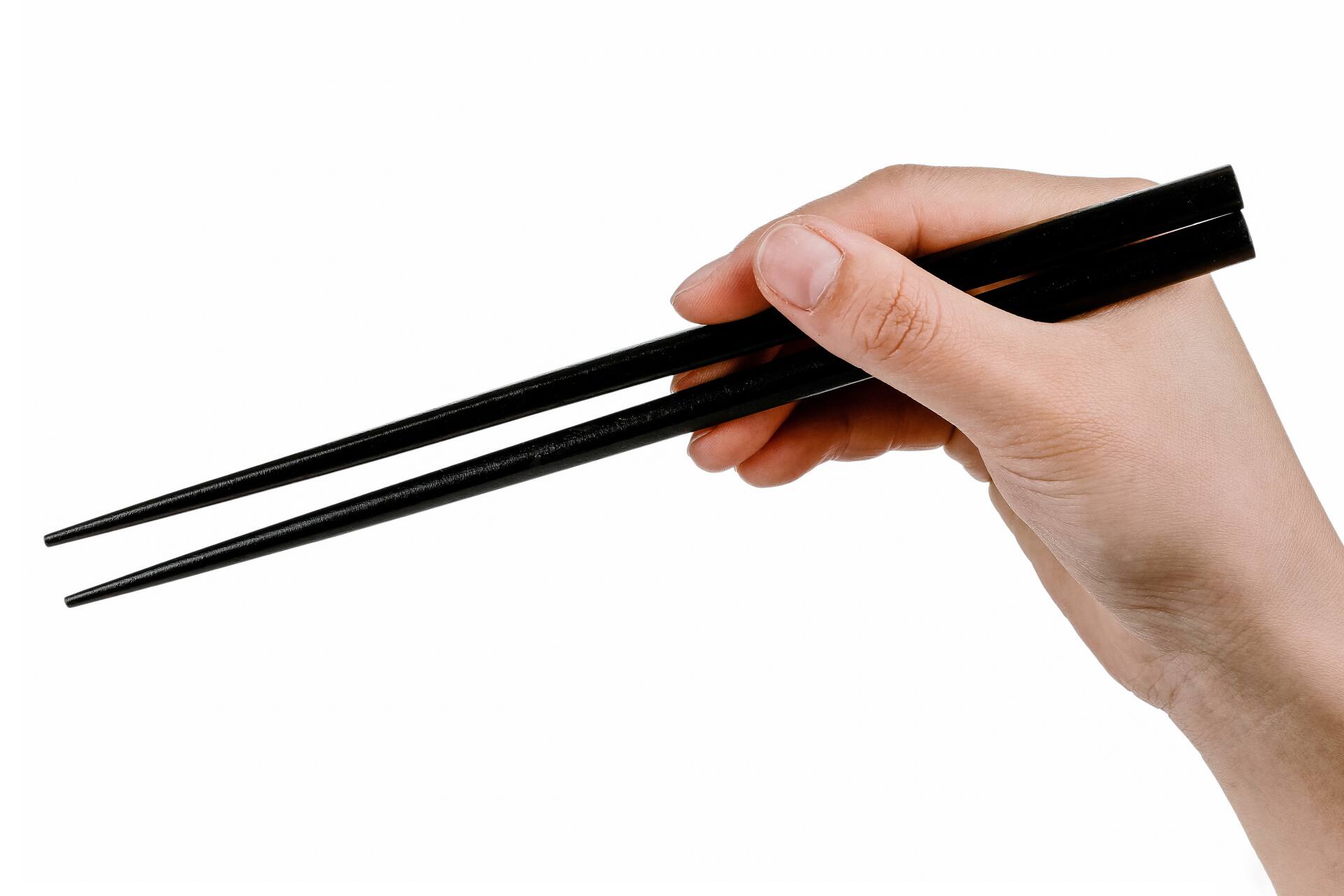 Left. Heim Concept - Heim Concept 5 Pair Organic Basic Hardwood Japanese Reusable Wood Chopsticks - Brown.