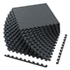 Front. Costway - Costway 0.55" Thick Gym Flooring, 12 Pcs Exercise Equipment Workout Mats with Rubber Top Slate - Slate blue.