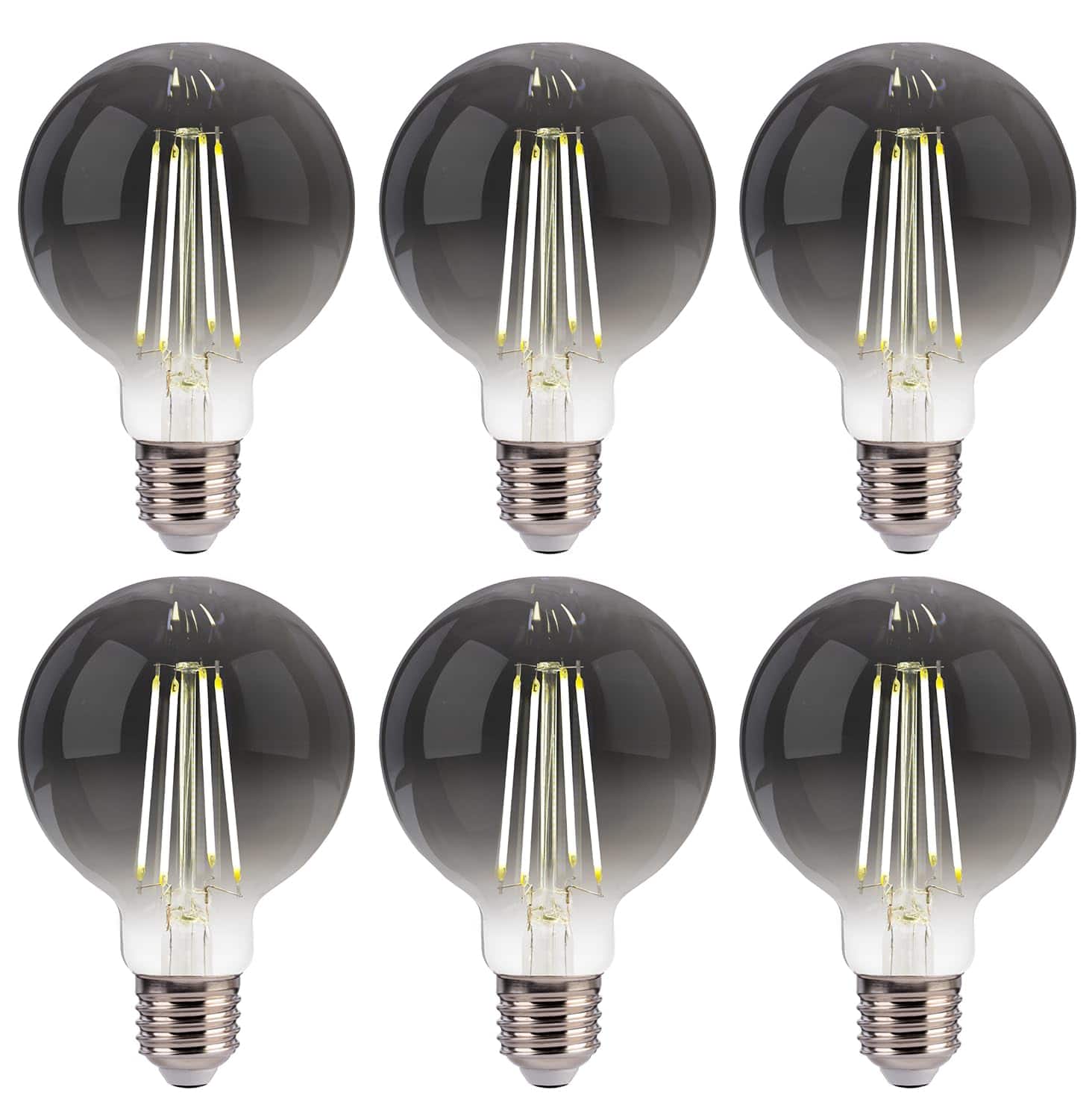 PO3TICJUNKI3 - Pack G Led Globe Edison Bulbs For Bathroom Vanity Mirror Lighting k Soft Cri Dimmable w Equivalent m E Ba - 40w Daylight 6 Count (Pack of 1)