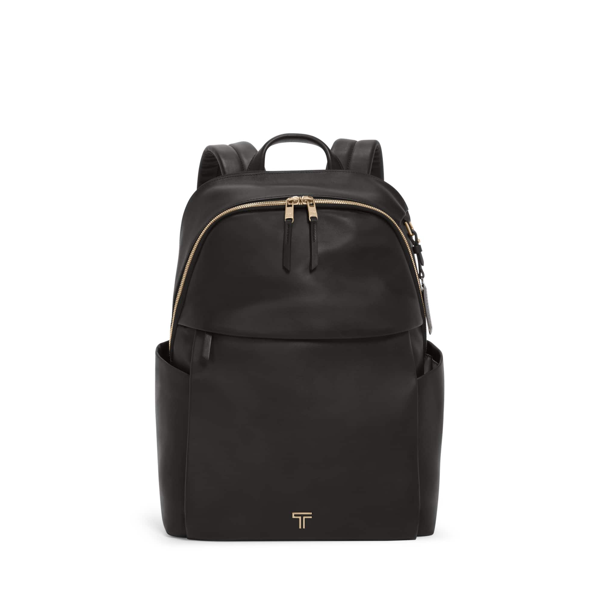 TUMI - Voyageur Raina Backpack - Black / Light Gold - Front_Zoom