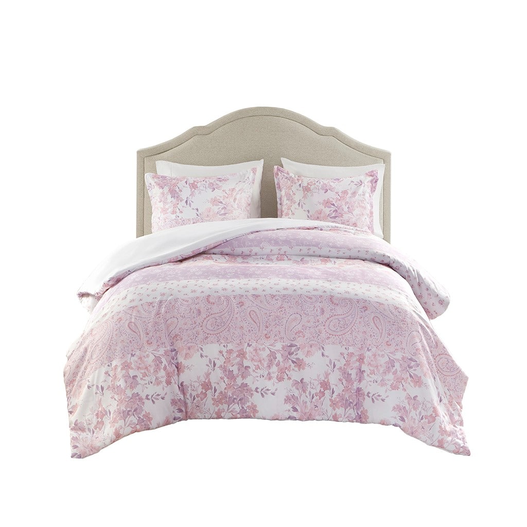 Gracie Mills Valeria Floral Paisley Duvet Cover Set - Thumbnail 2