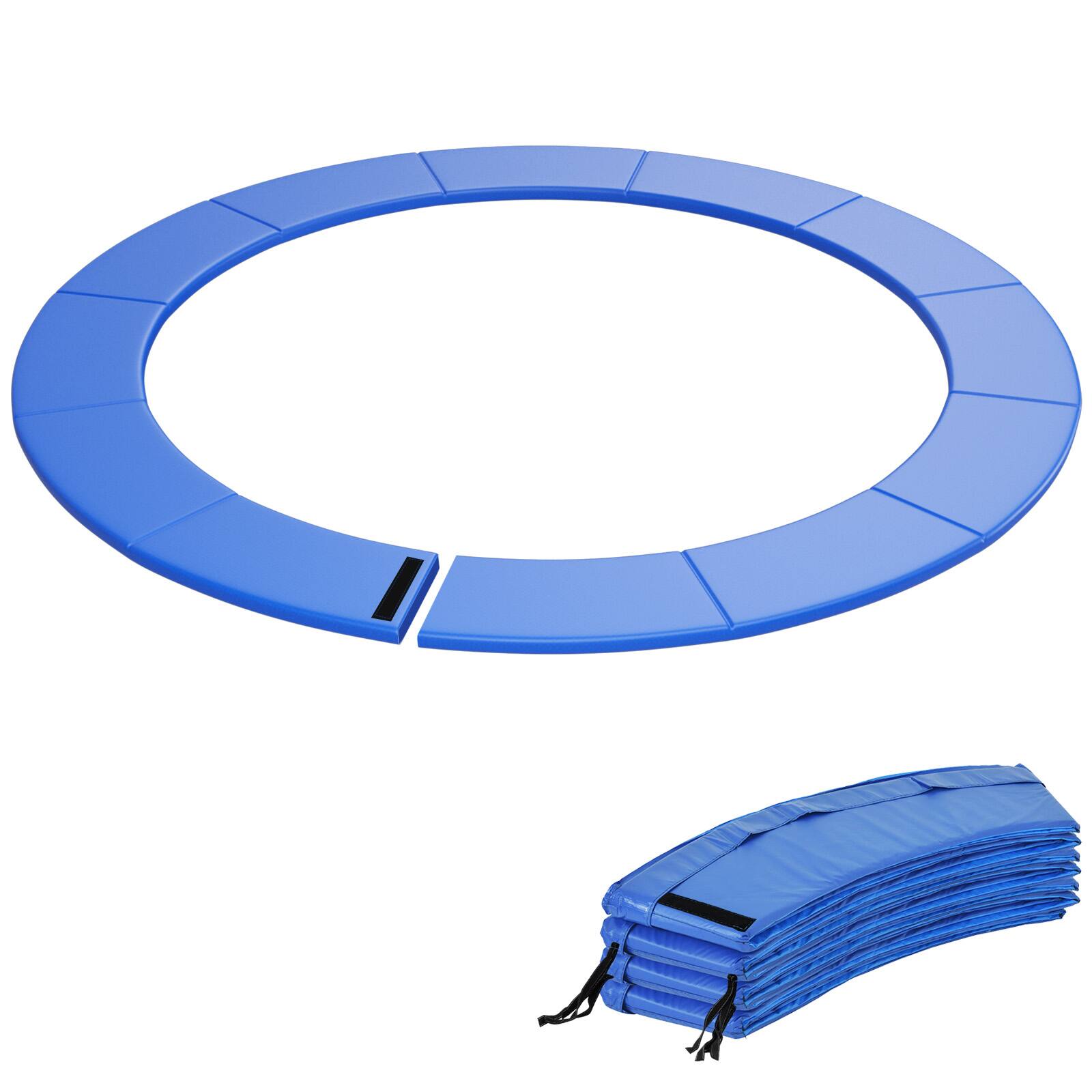 Alt View 9. Gymax - Gymax 12FT Trampoline Spring Cover w/Split Design Waterproof Surface EPE Foam Padding Blue - Blue.