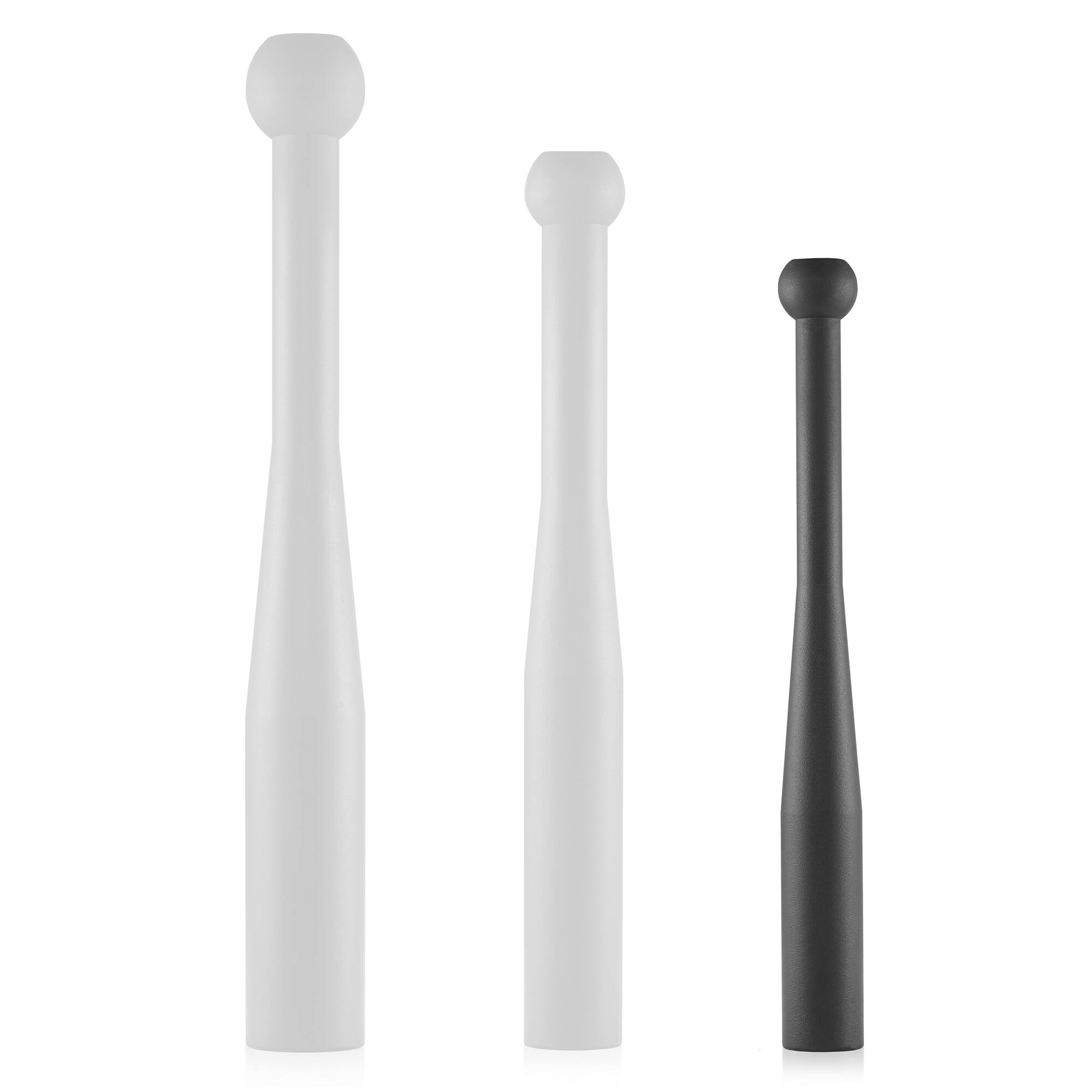 Alt View 3. Philosophy Gym - Indian Clubs Pair - Weighted Steel Exercise Club Bells - Black.