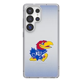 Keyscaper - NCAA - Kansas Jayhawks Linen Logo Galaxy Clear Case - S23 Ultra - Multicolor