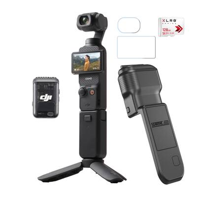 DJI Osmo Pocket 3 Creator Combo Bundle with 128GB microSD Card and DJI Osmo Pocket 3 Creator Combo Bundle with 128GB microSD Card and