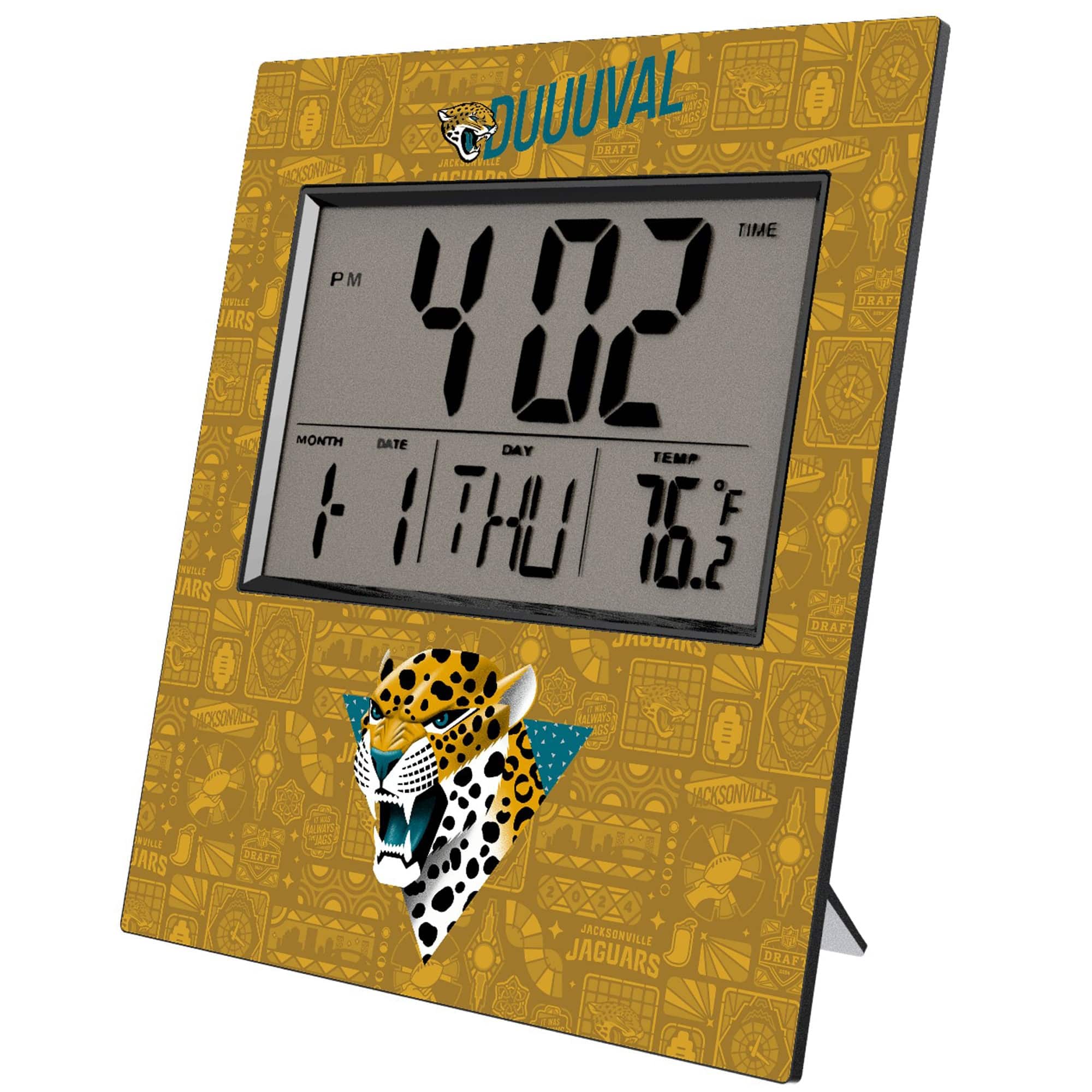 Keyscaper - 2024 Illustrated Limited Edition Digital Desk/Wall Clock - Gray