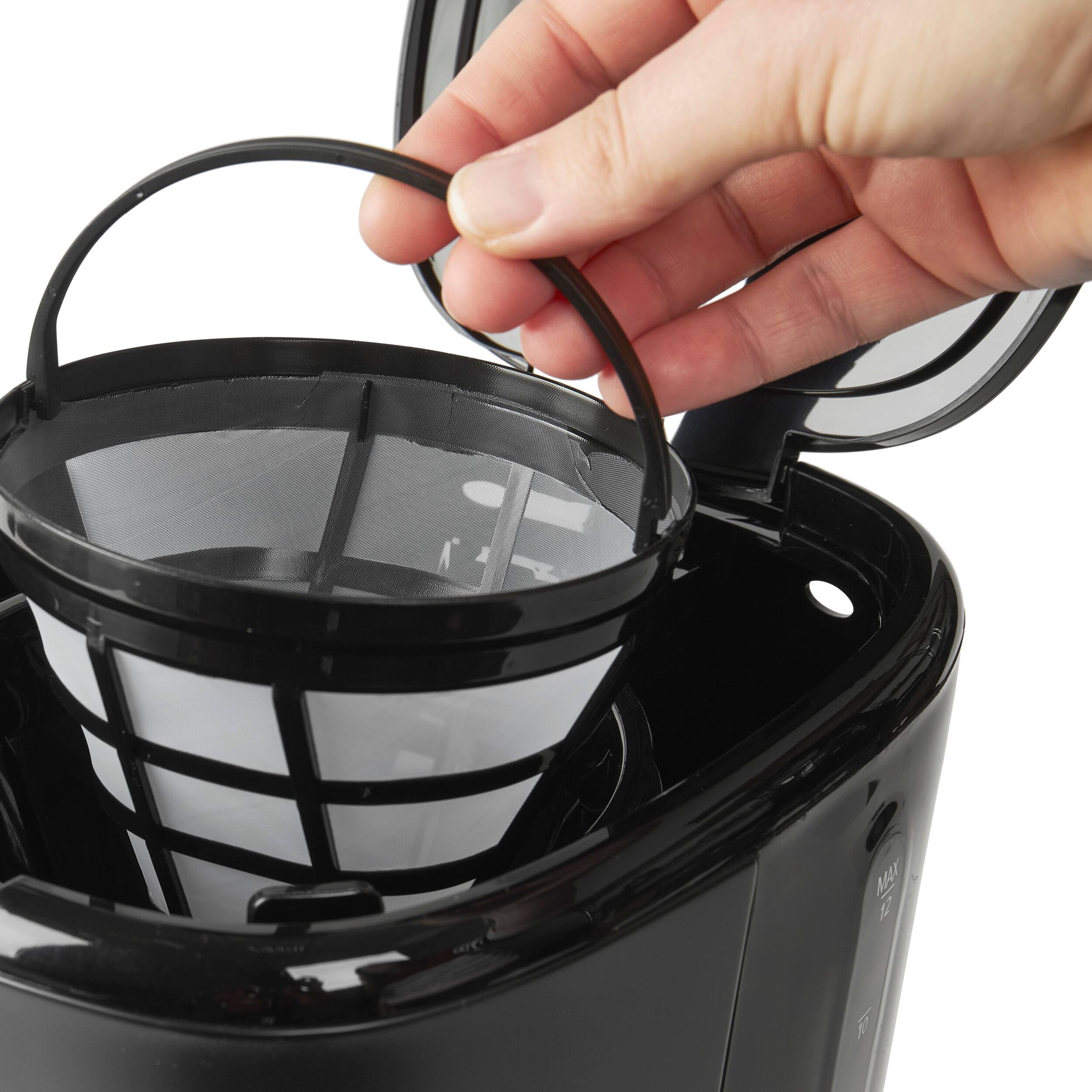 Alt View 13. Haden - 12-Cup Programmable Coffee Maker with Strength Control and Timer - Black and Chrome.