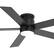 Alt View 9. Breezary - 42"/52" Flush Mount Low Profile Ceiling Fan with LED Light, 5 Blades, DC Motor, Remote Control and Timer, for Indoor Use - Black-52 in.