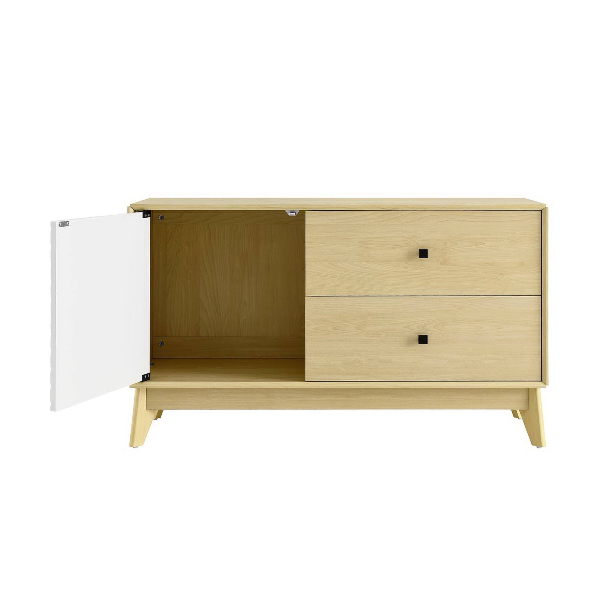 Alt View 5. Modway - Nectar 43" Wood Grain Accent Cabinet by Modway - Natural White.
